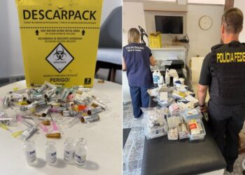 Operação da PF contra venda de canetas emagrecedoras — Foto: Reprodução/PF