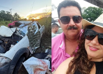 Um buraco no asfalto pode ter sido a causa do acidente (Foto: Reprodução