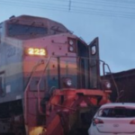 Motorista perde controle do carro atingido por trem na área rural de Parauapebas