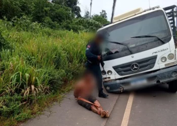 Suspeito de roubar caminhão é preso após perseguição e ação de moradores em Uruará (PA)