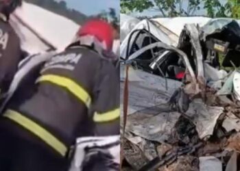 Após o acidente, equipes de resgate atuaram na rodovia PA-150 (Foto: Reprodução | Redes sociais)