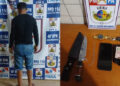 Suspeito de ameaçar matar a esposa com “peixeira” é preso em Castelo de Sonhos, distrito de Altamira