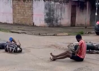 Em Vitória do Xingu, motociclista avança preferencial, colide com carro e foge do local do acidente; confira na reportagem da TV Vitória