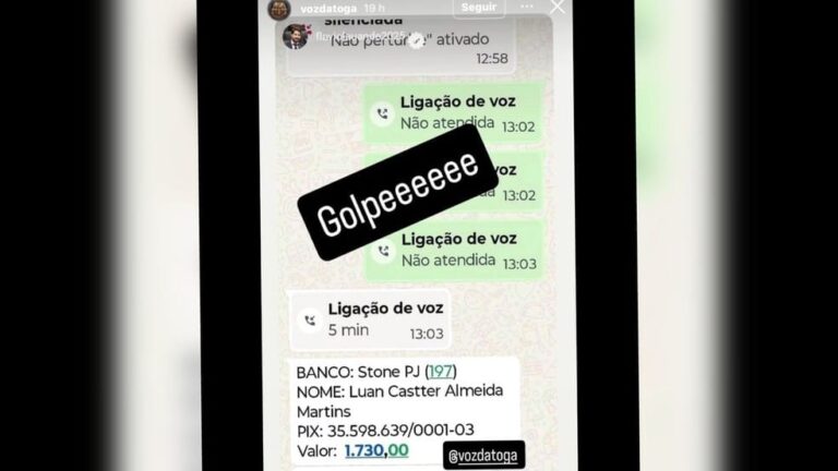 Golpistas usam nome de juiz de Santarém para pedir dinheiro — Foto: Redes Sociais/Reprodução