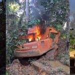 Ibama e PF destroem 31 escavadeiras em operação contra garimpo ilegal na Terra Indígena Kayapó, no Pará
