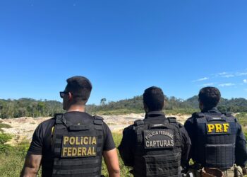 PF combate garimpo ilegal e apreende maquinário no sudoeste do Pará