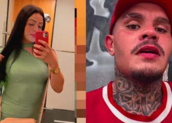 Influenciadora Paola Brattcho e lutador de MMA Yago Costa (Foto: reprodução instagram paolabrattcho/irmaoscaveirafight