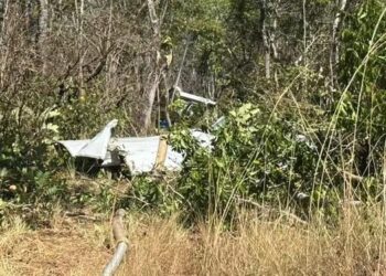 Cenipa investiga queda de avião que matou casal paraense no Tocantins. (Foto: Matheus Dias/TV Anhanguera)