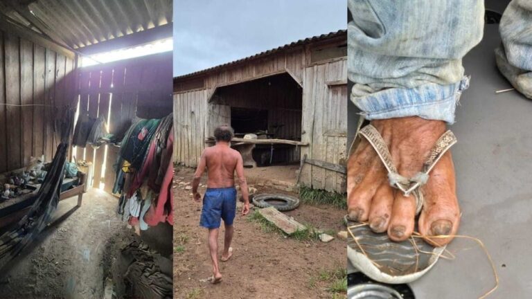 Homem trabalhava em condições análogas à escravidão. — Foto: AFT