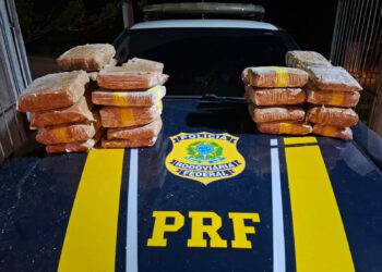PRF apreende 32 quilos de maconha escondidos em carro na BR-230, em Novo Repartimento