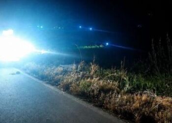A imagem em destaque mostra o local do acidente. (Foto: Reprodução | Xinguara News
