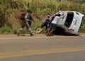 Acidente entre ônibus e carro deixa um morto entre Eldorado do Carajás e Marabá. (Reprodução / redes sociais)