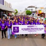 Caminhada encerra Agosto Lilás com mobilização pelo fim da violência contra a mulher em Altamira