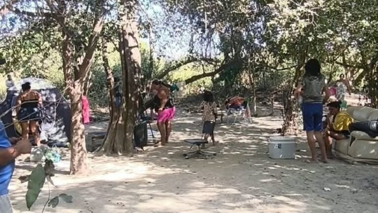 Criança de 5 anos morreu afogada no último sábado (22). Ela desapareceu no Rio Campo Alegre, em Santana do Araguaia. — Foto: PM/ Reprodução