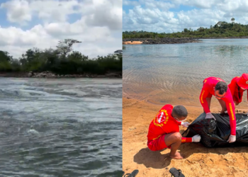Dois irmãos morrem após embarcação naufragar no Rio Xingu, em Anapu. (Foto: 9º grupamento do Corpo de Bombeiros de Altamira)