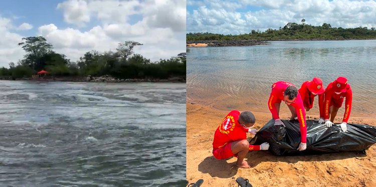 Dois irmãos morrem após embarcação naufragar no rio Xingu, em Anapu. (Foto: 9º grupamento do Corpo de Bombeiros de Altamira)