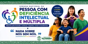 Semana Nacional da Pessoa com Deficiência terá caminhada, serviços de saúde e capacitação em Altamira