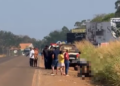 Acidente entre ônibus e moto deixa dois mortos na BR-010, em Dom Eliseu. (Foto: Redes Sociais).