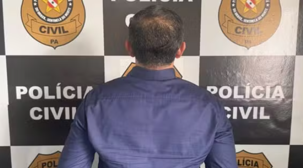 Suspeito de mandar atirar contra carro e ameaçar advogada é preso em Santarém. (Foto: Polícia Civil)